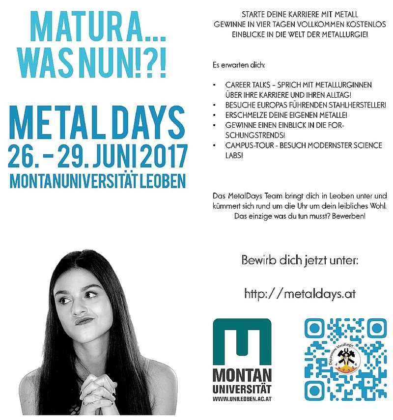 Metaldays 26. - 29. Juni 2017 Montanuniversität Leoben