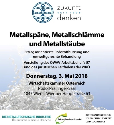 Metallspäne, Metallschlämme und Metallstäube 3. Mai 2018